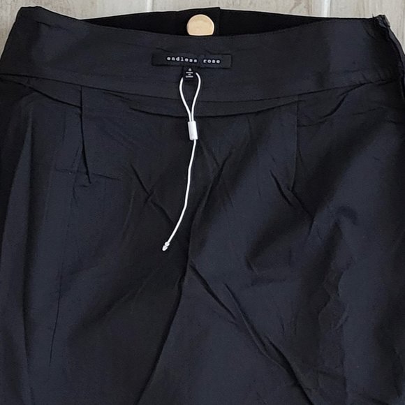 Endless Rose Black high waist skirt with Gold metal buttons - Picture 4 of 8